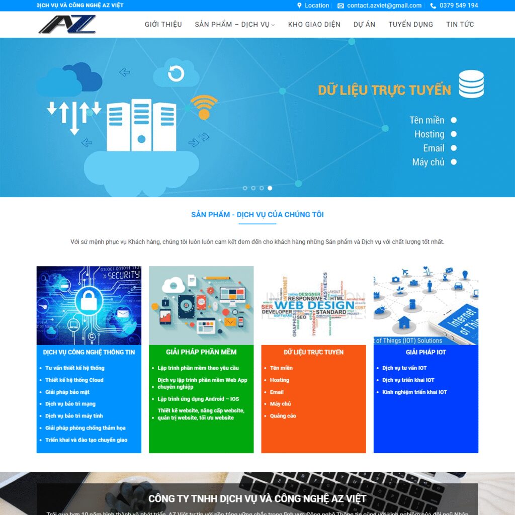 Website Cho Công Ty Dịch Vụ