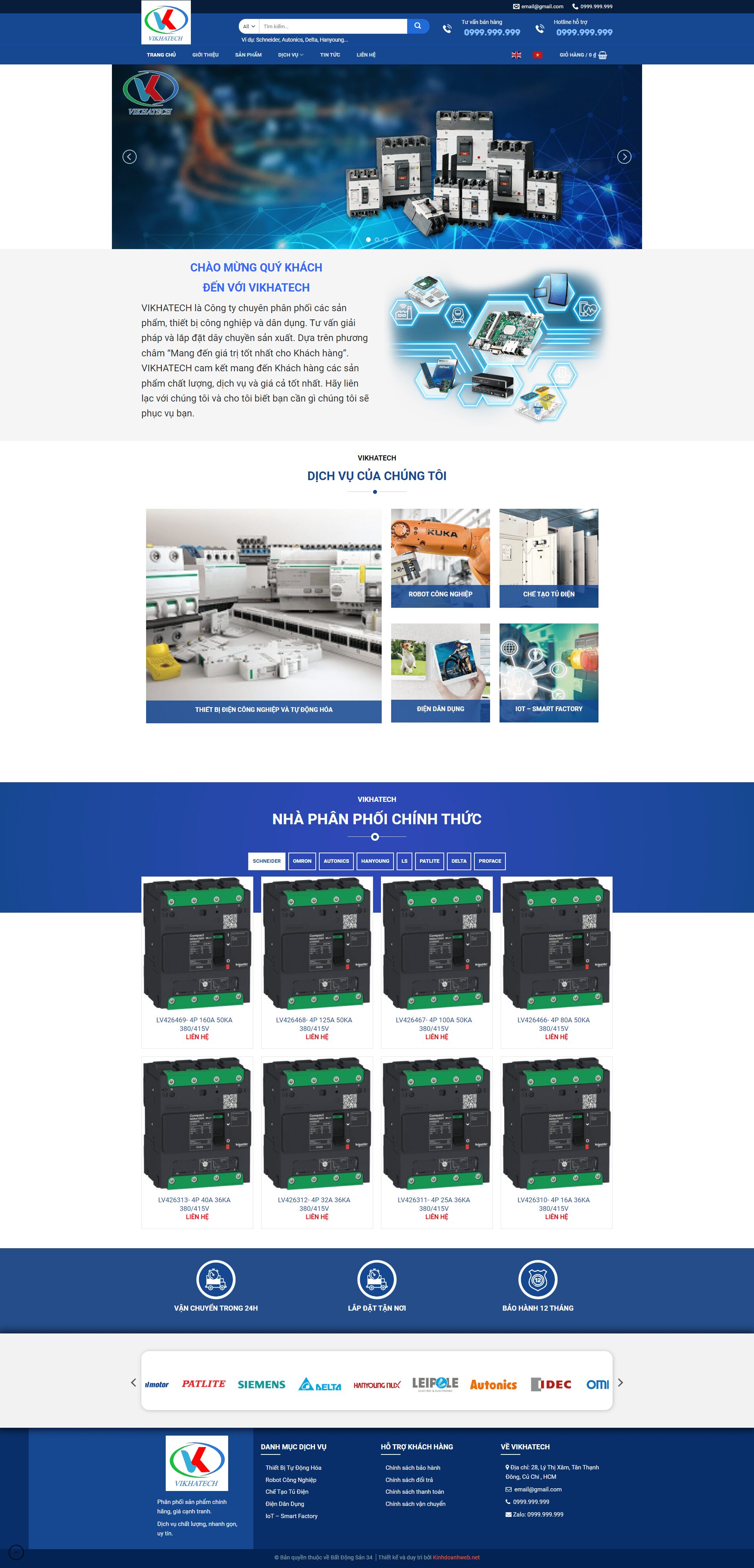 Giao diện website Điện tử 02 1 dientu2