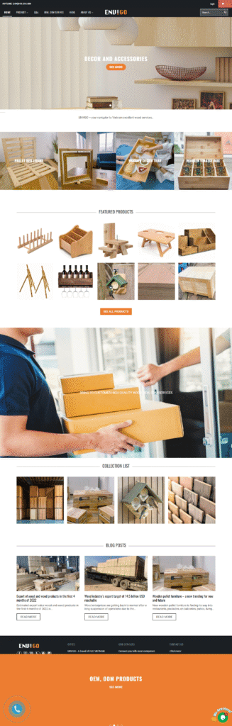 thiet ke website ban hang decor envigo 3004