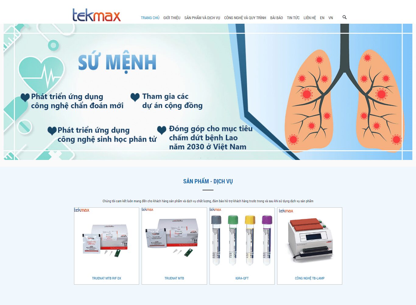 thiet ke website gioi thieu cong ty tekmax 3023