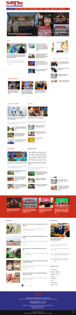 thiet ke website tap chi sang tao viet nam 2985