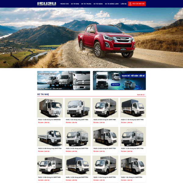 screencapture isuzu thietkewebmienphi online 2024 07 24 10 13 23 1