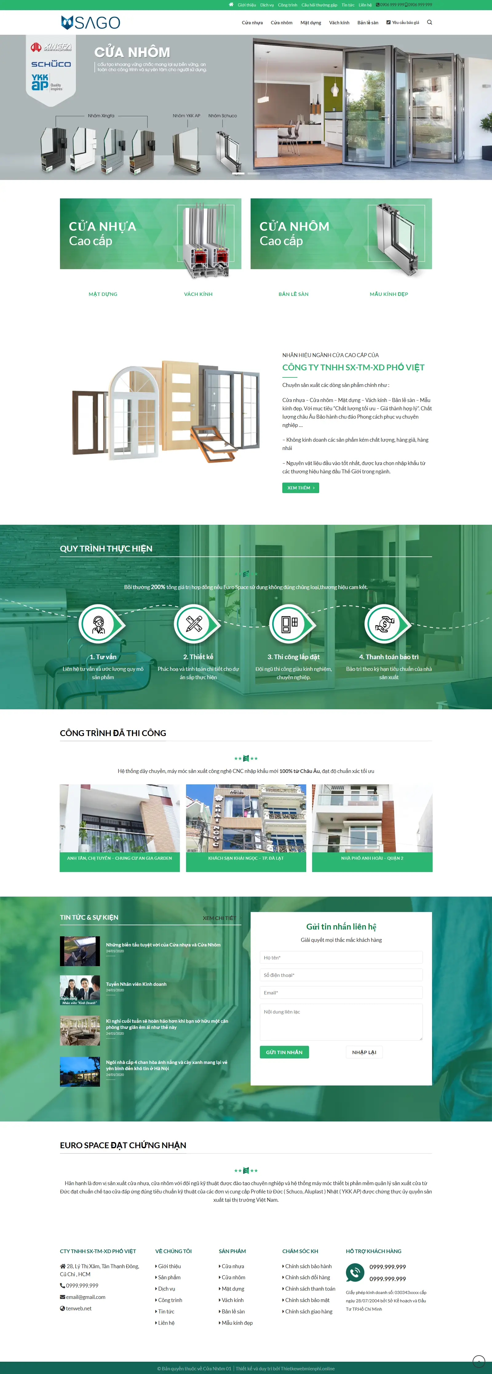 Giao diện website Cửa Nhôm 1 1 cuanhom1