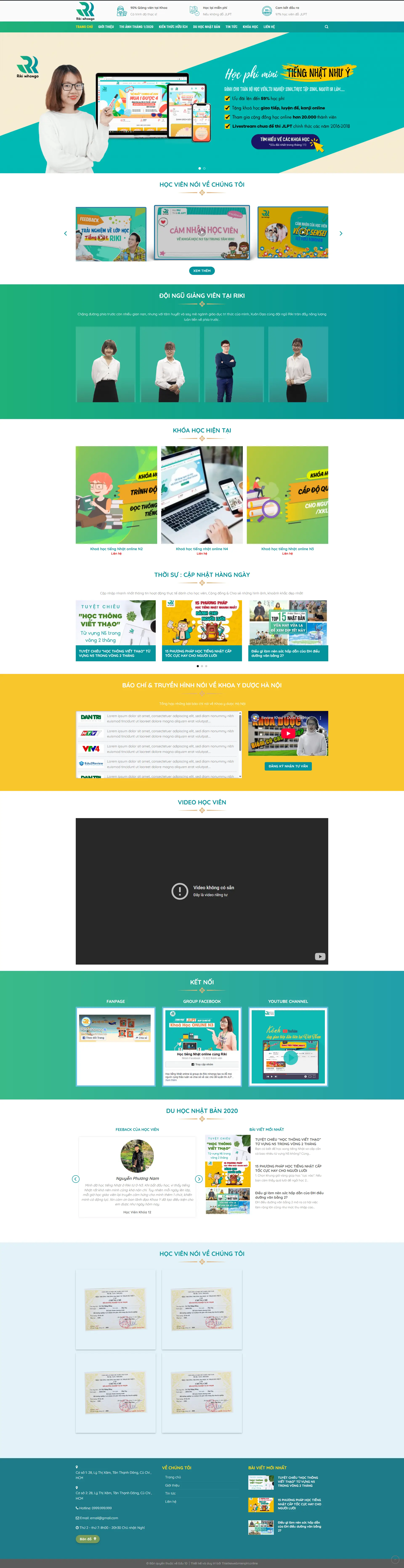 Giao diện website Edu 10 2 edu 10