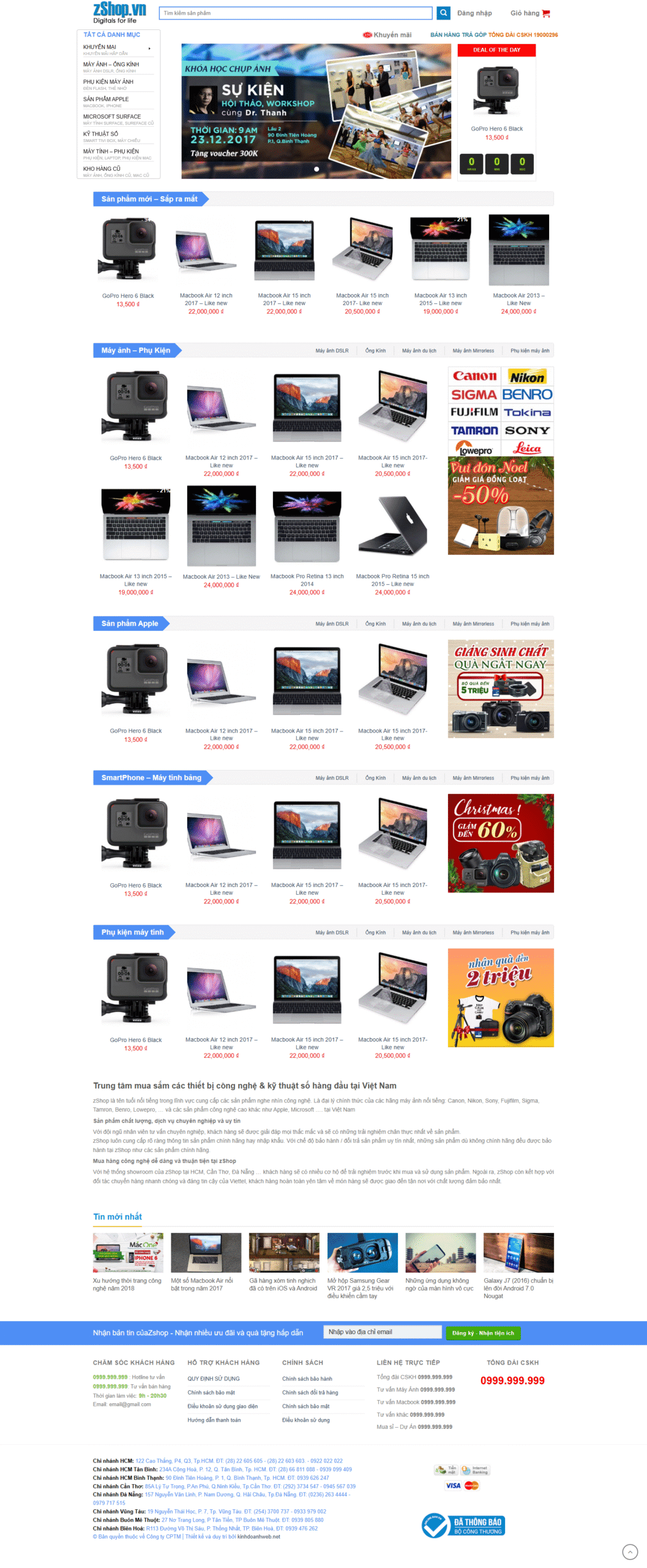 Thiết kế website bán hàng “Laptop 01“