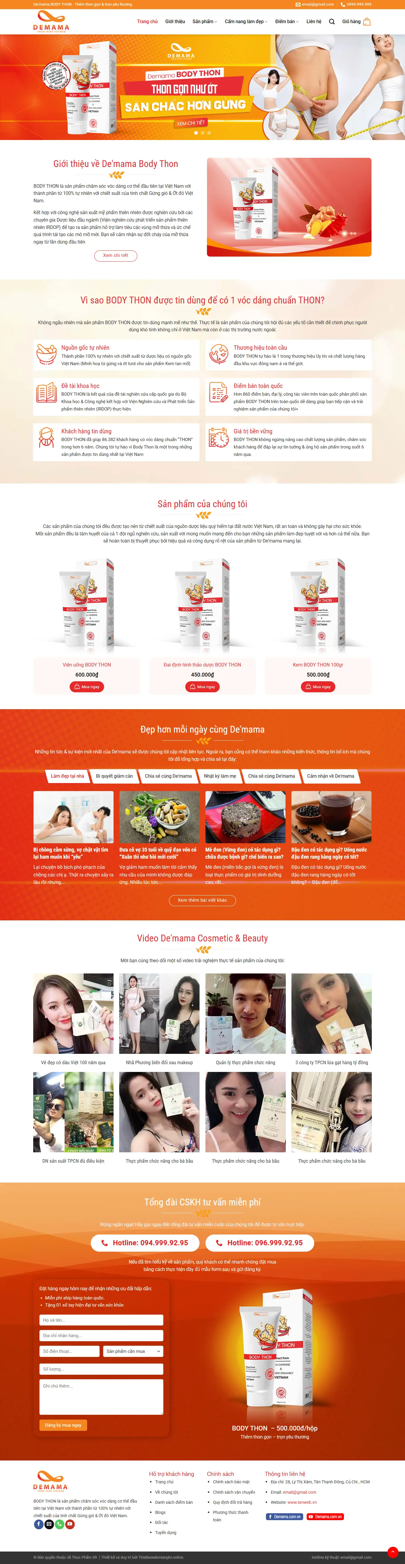 Giao diện website Thực Phẩm 09 1 thucpham9