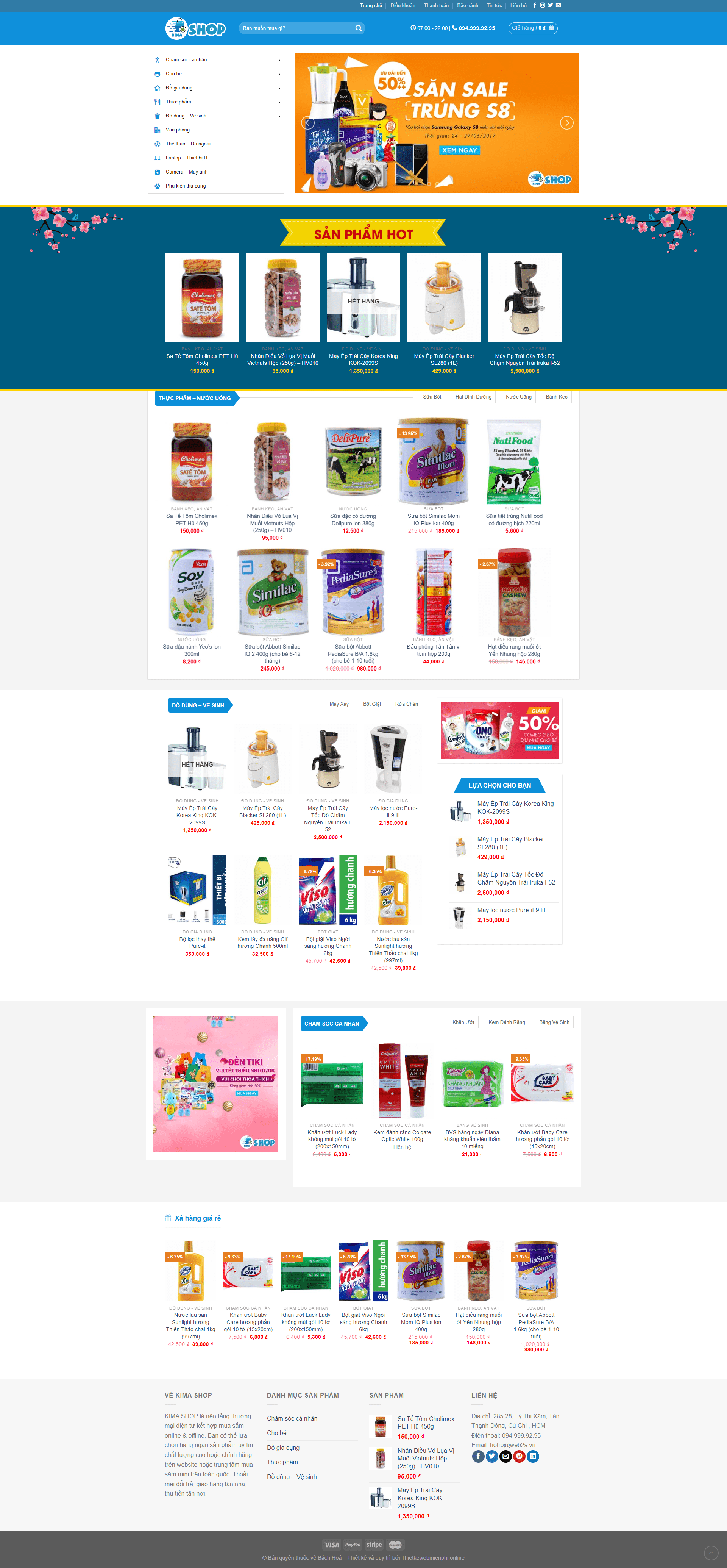Thiết kế website bán hàng “Bách Hóa“
