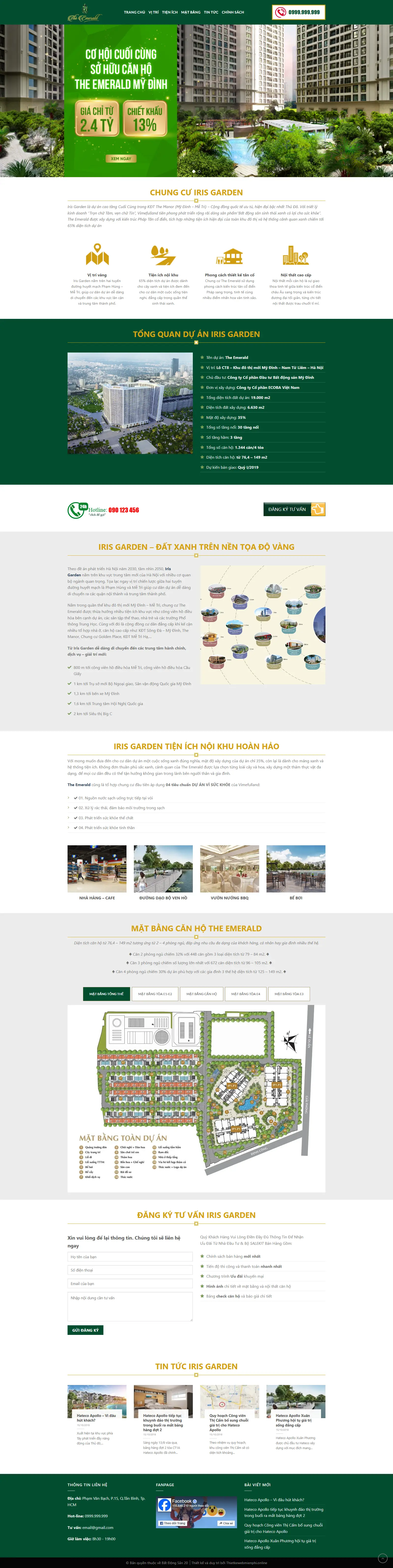 Giao diện website Bất Động Sản 20 1 bds20