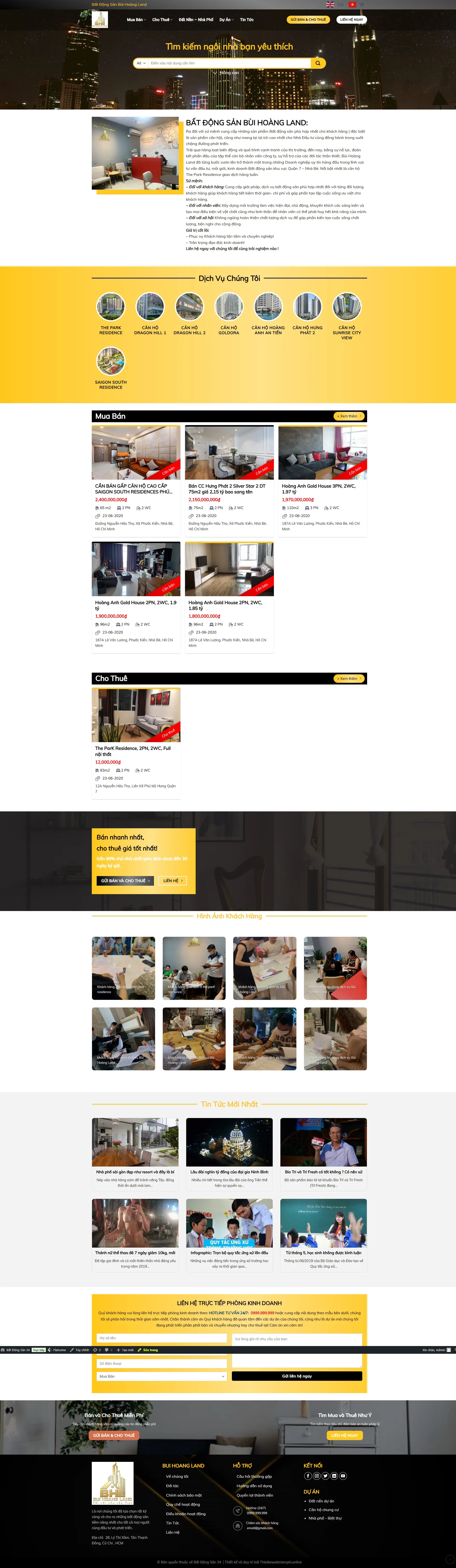 Giao diện website Bất Động Sản 34 1 bds34