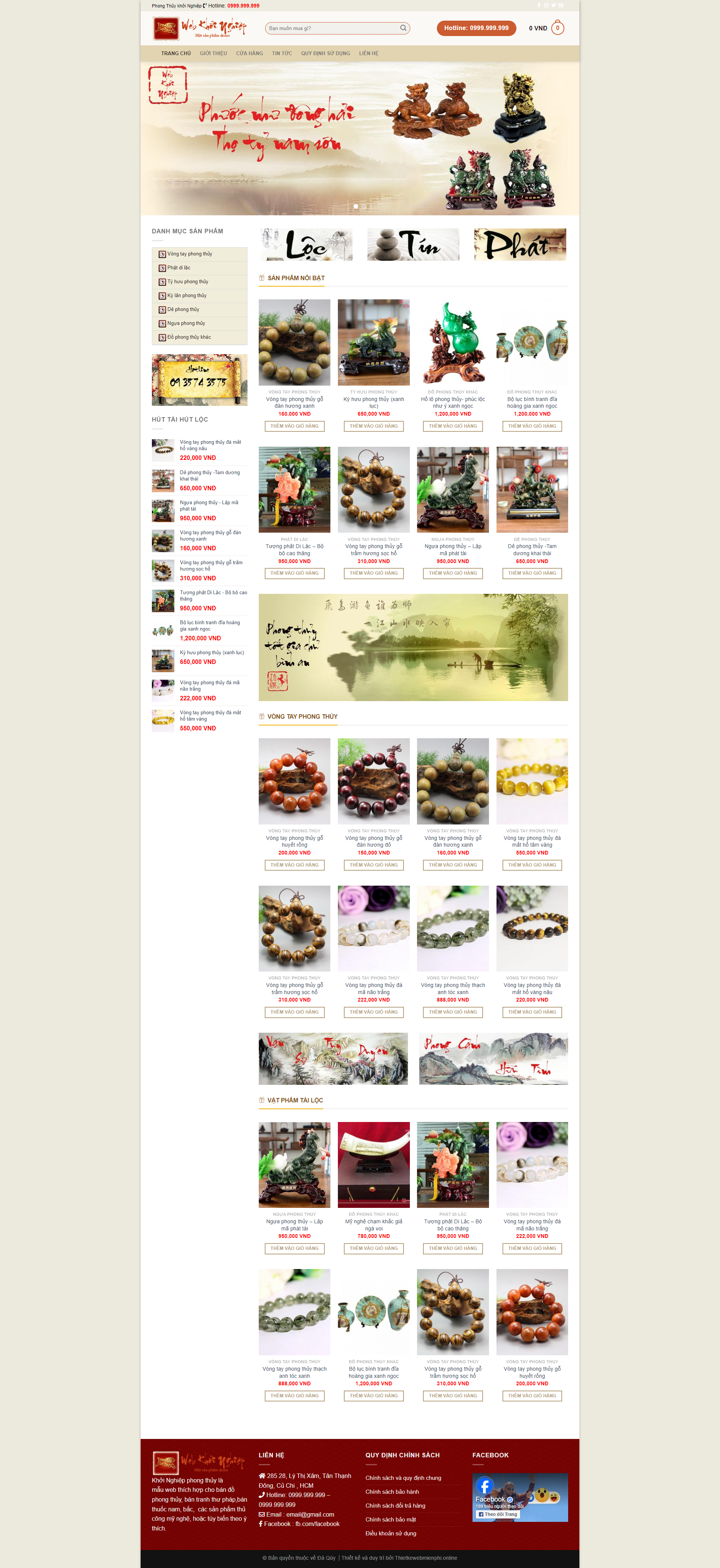 Giao diện website Đá Quý 01 1 Thiết kế website bán hàng “Đá Quý 01“