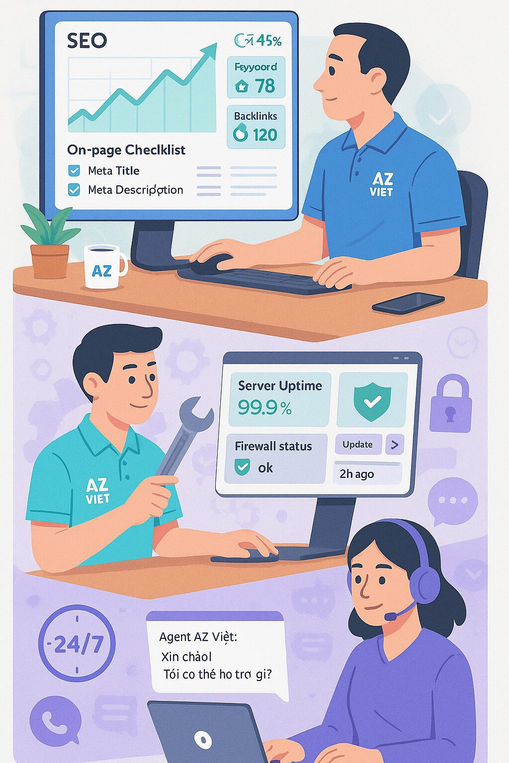 Sản Phẩm Dịch Vụ 3 dich vu seo
