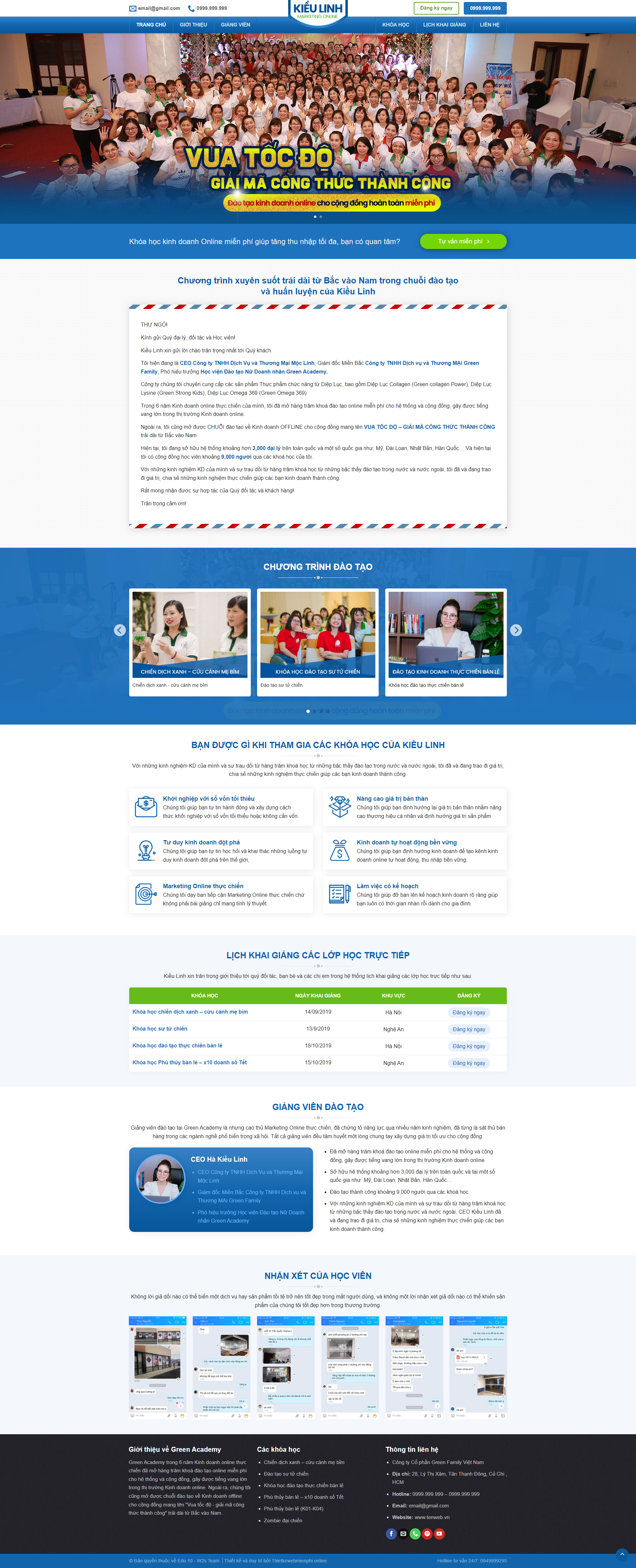 Giao diện website Edu 09 1 edu9