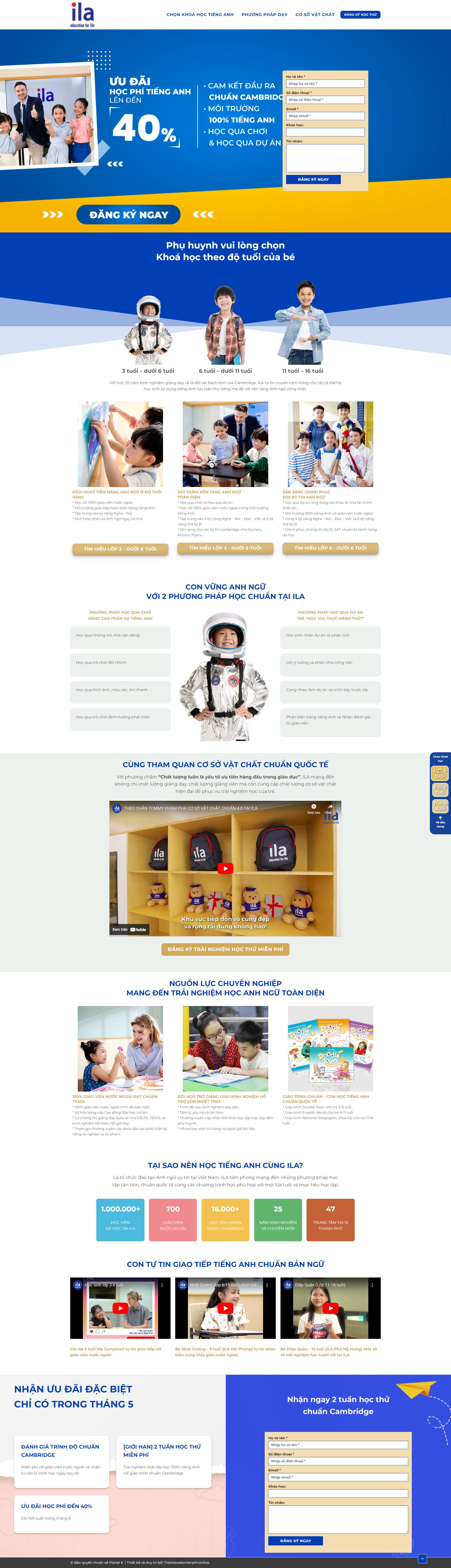 Giao diện website Edu 11 1 edu11