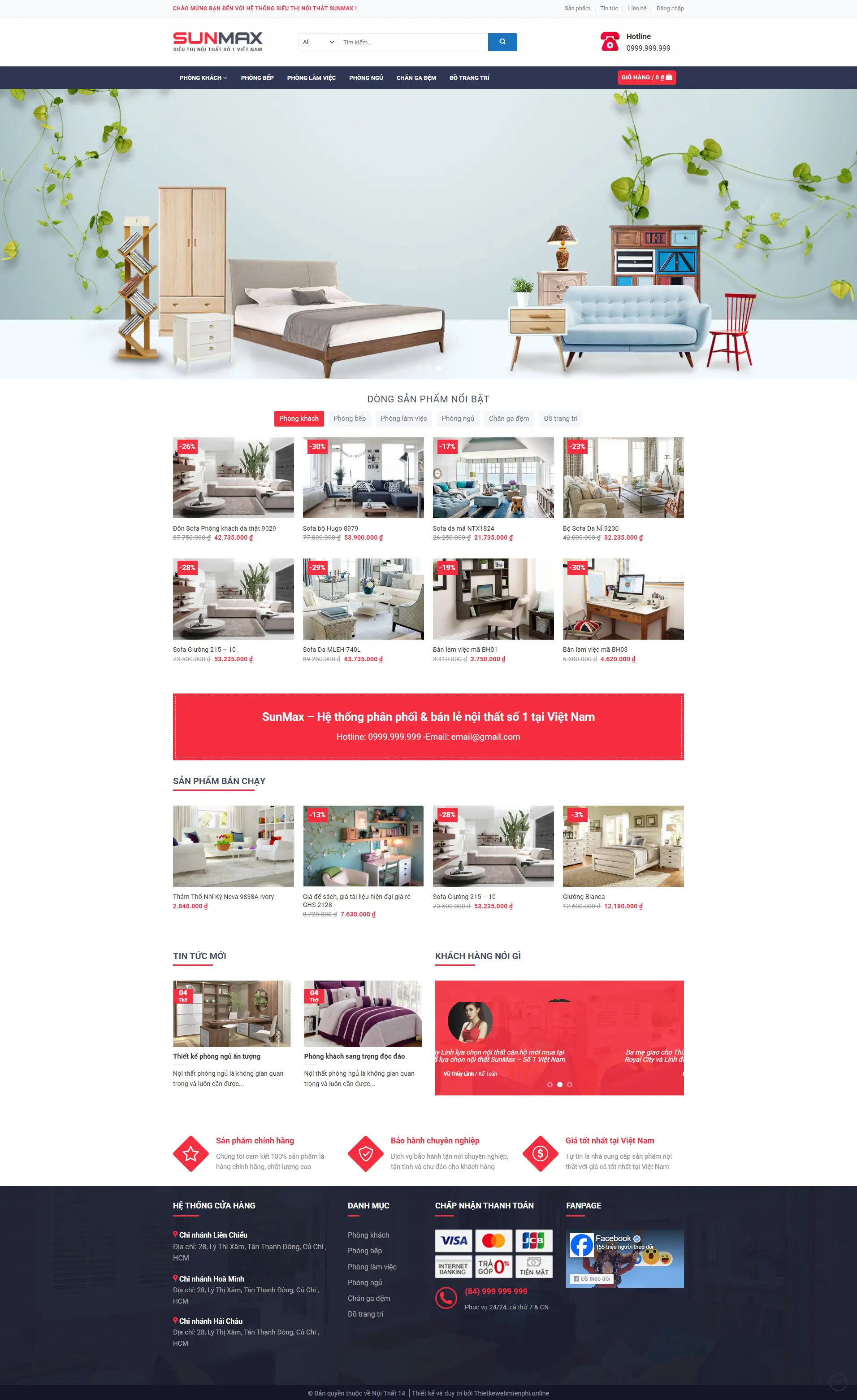 Giao diện website Nội Thất 14 1 noithat14