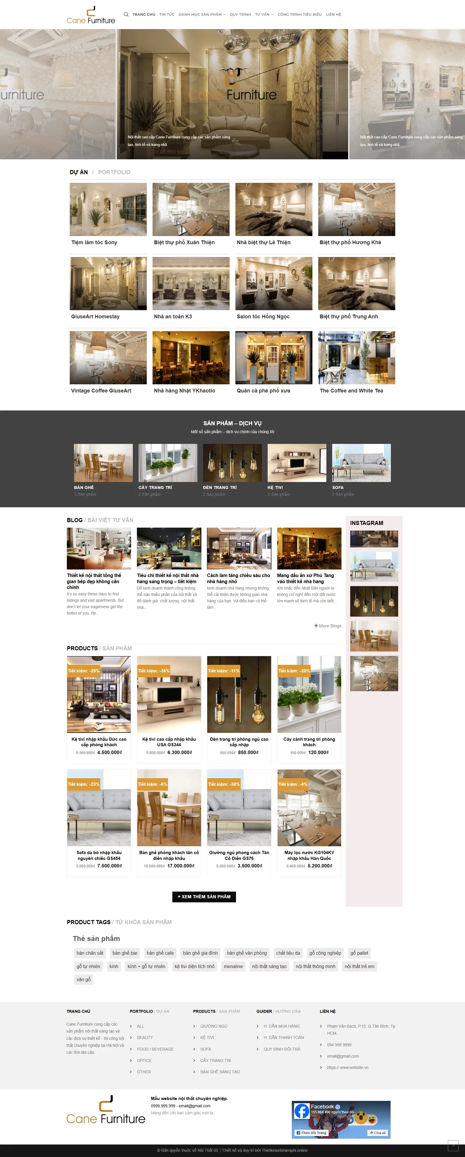 Giao diện website Nội Thất 03 1 noithat3