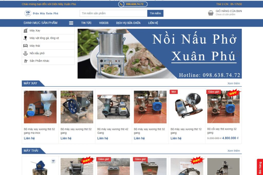 thiet ke website ban hang truc tuyen dien may xuan phu 2991 scaled e1749616919570