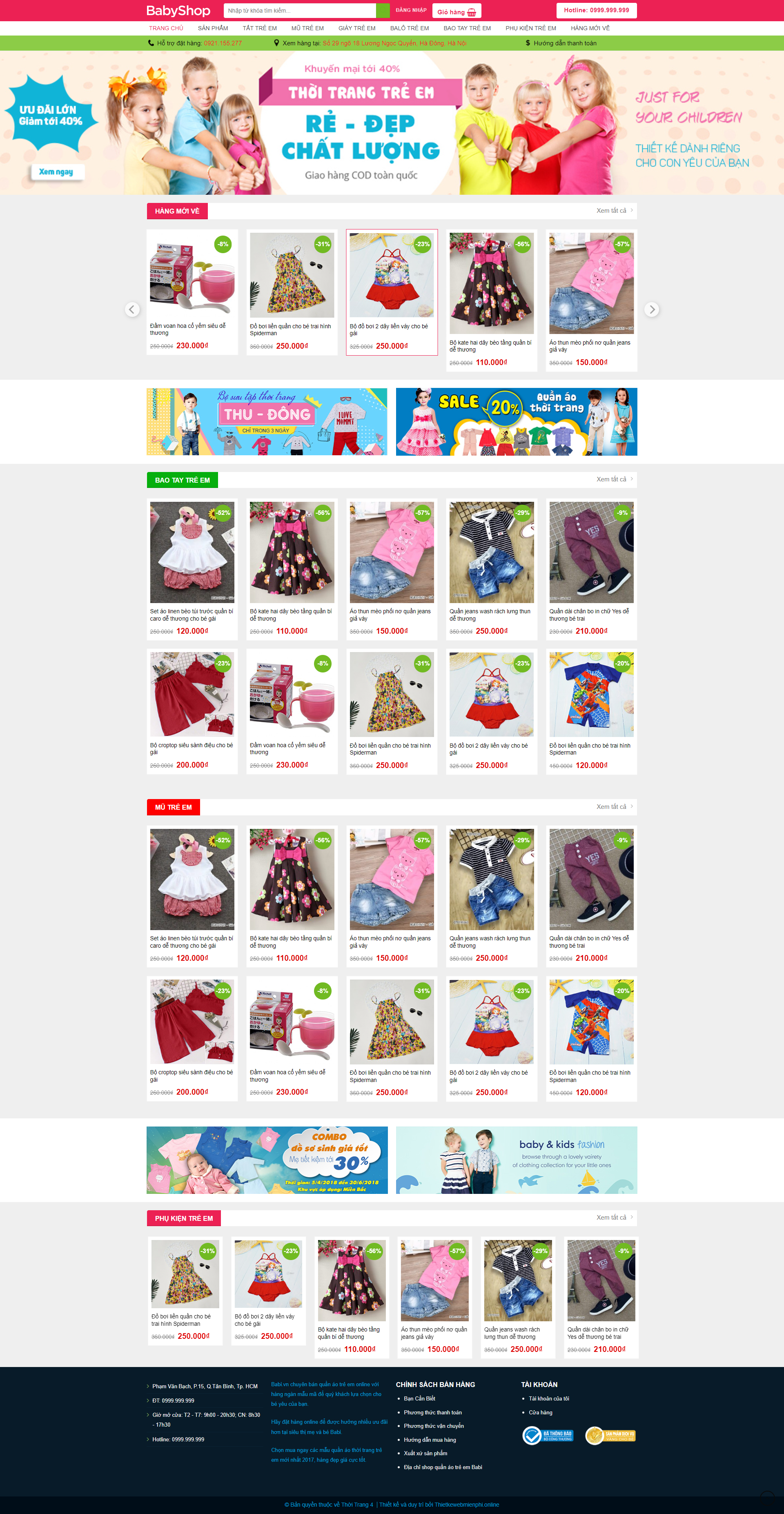 Giao diện website Thời Trang 04 1 thoitrang4