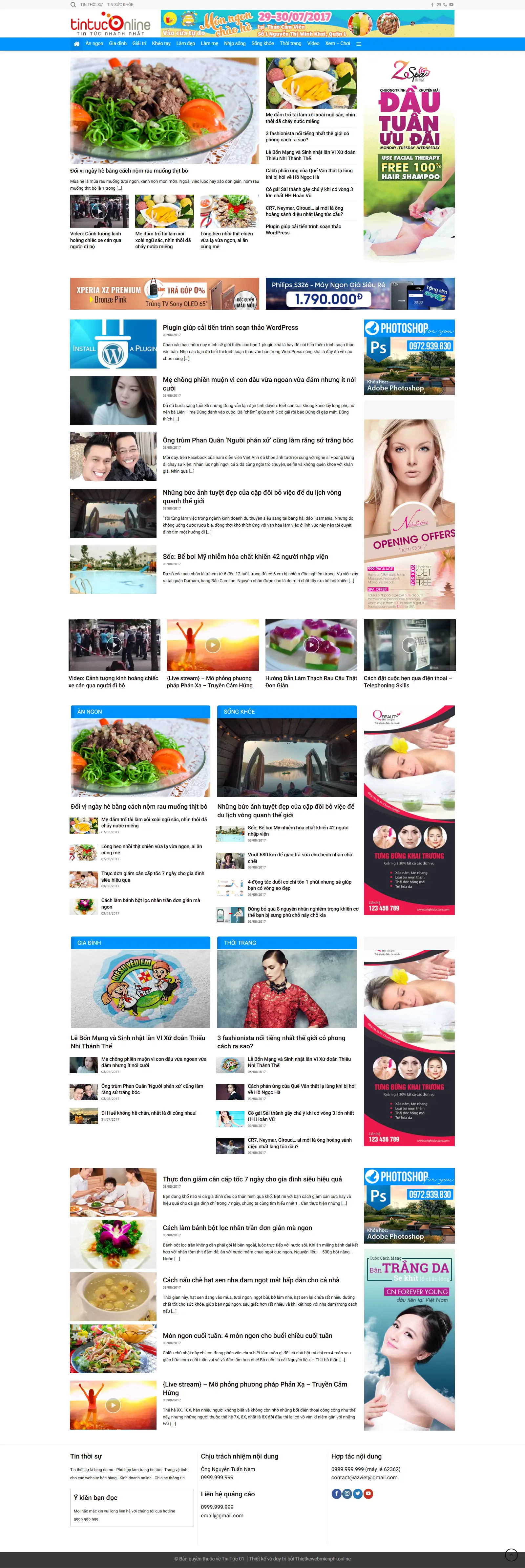 Giao diện website Tin Tức 01 1 tintuc1
