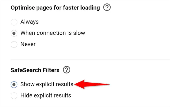 Cách tắt tính năng SafeSearch trên công cụ tìm kiếm Google
