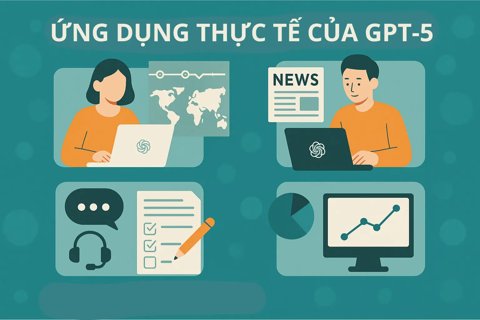 ChatGPT nâng cấp lên GPT-5: Phân tích chuyên sâu về tốc độ, trí tuệ nhân tạo và khả năng đa nhiệm vượt trội 4 Ứng dụng thực tế của GPT-5