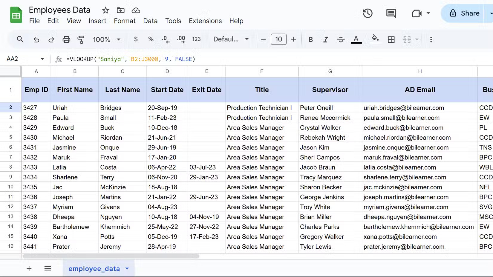 8 công thức Google Sheets giúp công việc dễ dàng hơn rất nhiều 1 8 công thức Google Sheets giúp công việc dễ dàng hơn rất nhiều
