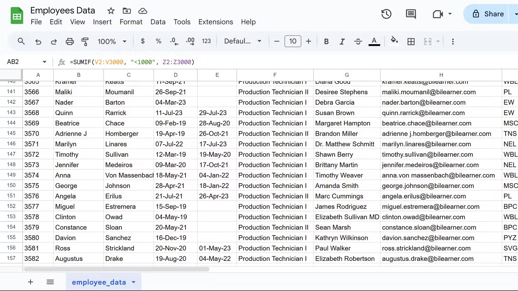 8 công thức Google Sheets giúp công việc dễ dàng hơn rất nhiều 2 8 công thức Google Sheets giúp công việc dễ dàng hơn rất nhiều